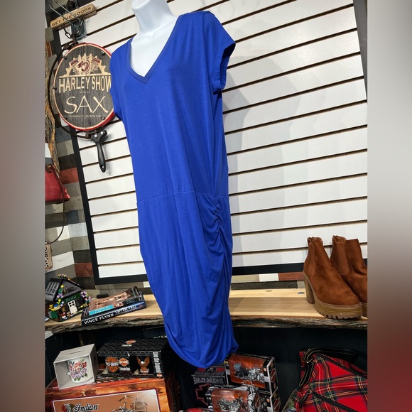 Athleta Topanga ruched tee dress size large - Picture 2 of 7